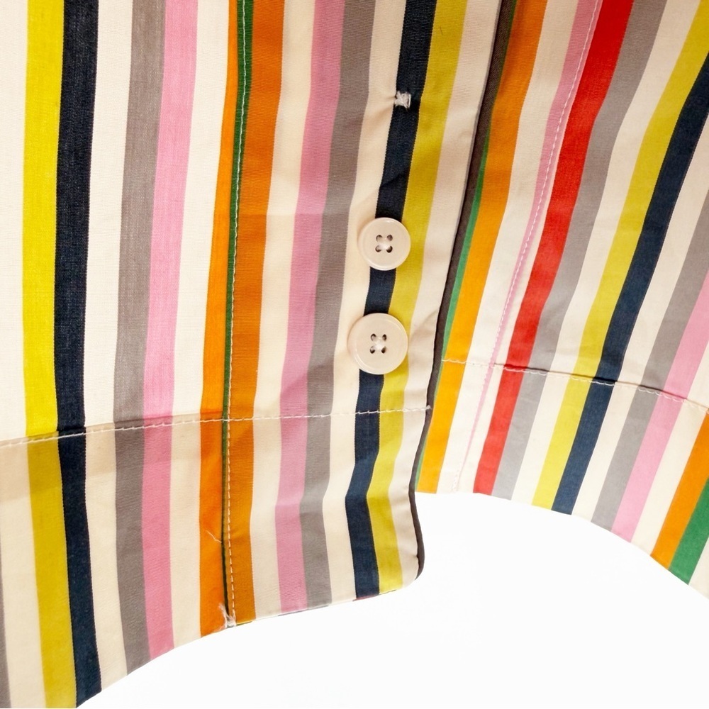 Nwt Sleepy Jones Corita Pajama Top Color Wheel Stripe Size Small — image 5 of 7